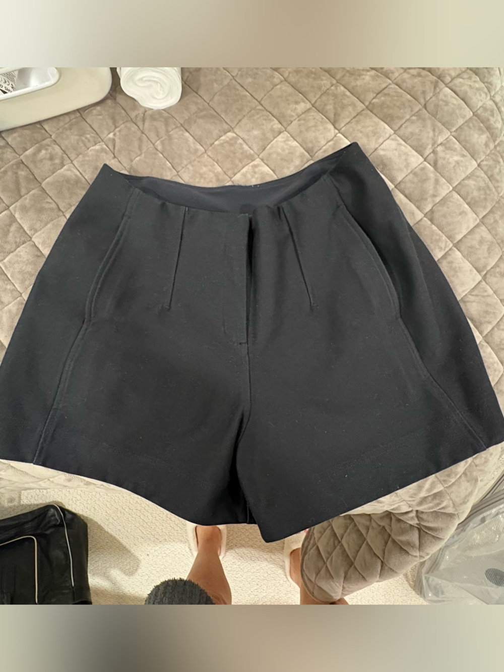 lululemon athletica Black High-Waist Tailored Shorts